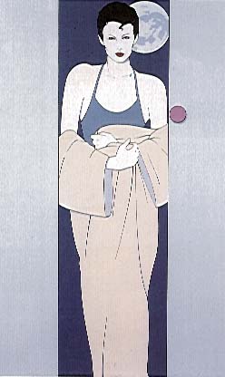 Patrick Nagel - Wasserman - Limited Edition Serigraph