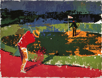 Leroy Neiman - Chipping On - Limited Edition Serigraph