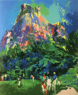 Leroy Neiman - International Golf Foresome - Limited Edition Serigraph