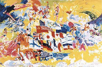 Leroy Neiman - Montreal Olympics, 1976 - Limited Edition Serigraph