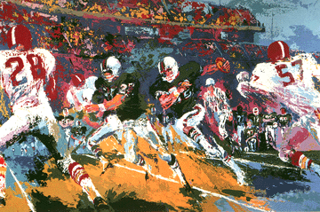 Leroy Neiman - Rushing Back - Limited Edition Serigraph