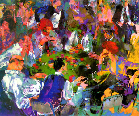Leroy Neiman - Stud Poker - Limited Edition Serigraph