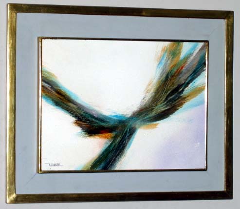 Leonardo Nierman - Bird In Flight - Original Painting - Oil on Masonite