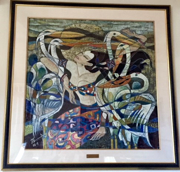 Jaing Li - Solo Flight - Original Painting - Pastel / Mixed Media