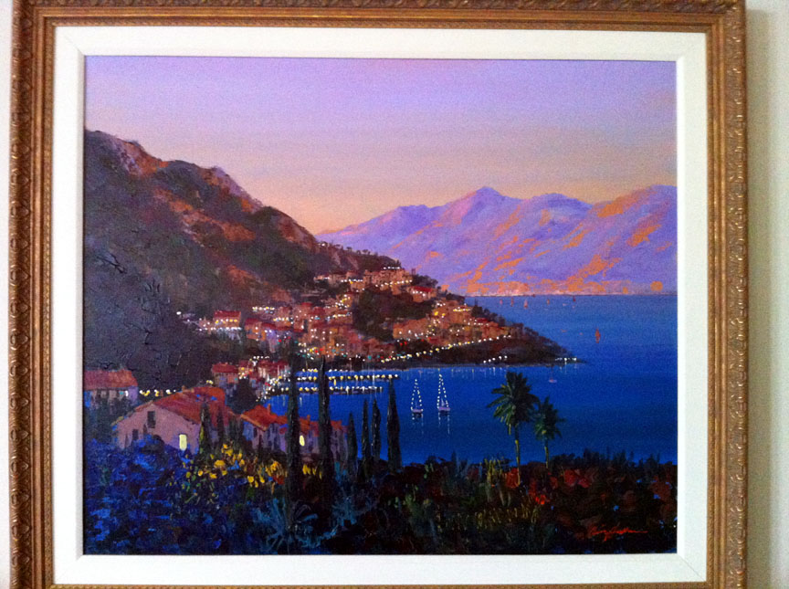 Kerry Hallam - Amalfi Evening - Original Painting - Acrylic on Canvas