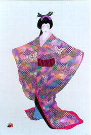 Hisashi Otsuka - Lady Mieko of Spring - Limited Edition Mixed Media