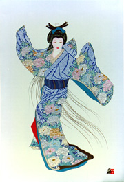 Hisashi Otsuka - Lady Mieko of Summer II - Limited Edition Mixed Media