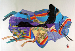 Hisashi Otsuka - Lady Murasaki Revisited - Limited Edition Mixed Media