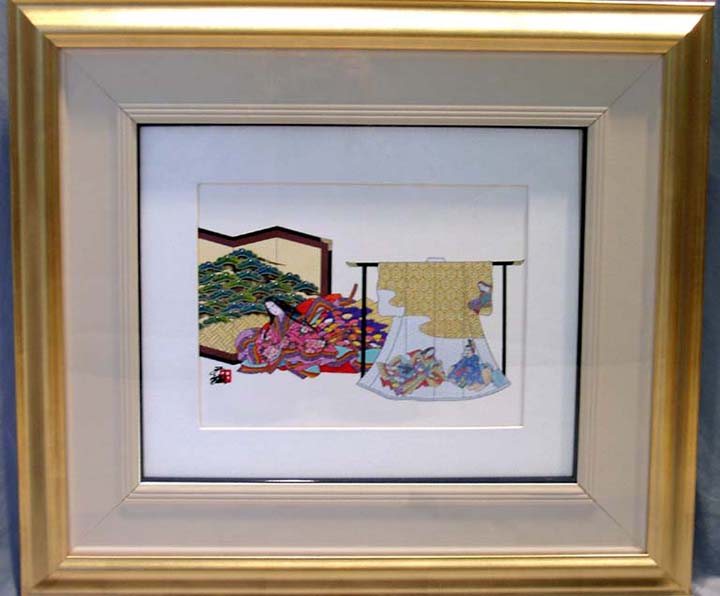 Hisashi Otsuka - 12 Kimono - Original Painting - Kimono Paints on Kiyupura