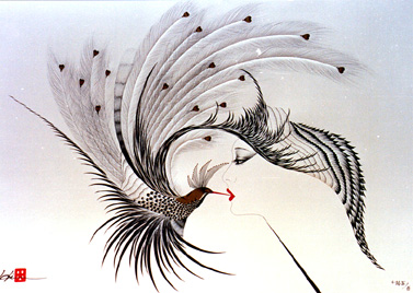 Hisashi Otsuka - The Kiss - Limited Edition Mixed Media