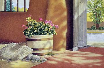 Lorna Patrick - Geraniums - Limited Edition Serigraph