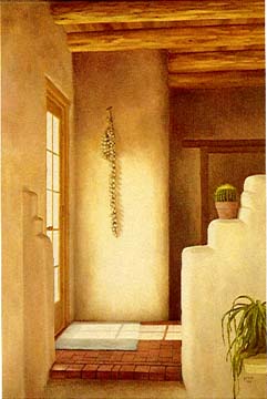 Lorna Patrick - Kiva Wall Steps - Limited Edition Serigraph