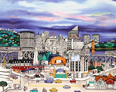 Linnea Pergola - East Meets West - Limited Edition Serigraph
