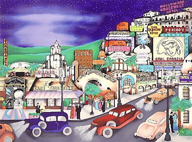 Linnea Pergola - Hollywood In The 30's - Limited Edition Serigraph