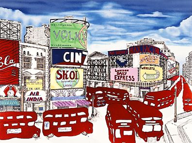 Linnea Pergola - London 1991 - Limited Edition Serigraph