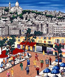 Linnea Pergola - Montmarte - Limited Edition Serigraph