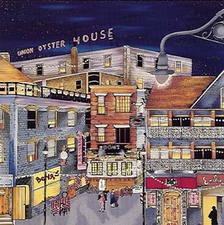 Linnea Pergola - North End Night Out - Limited Edition Serigraph