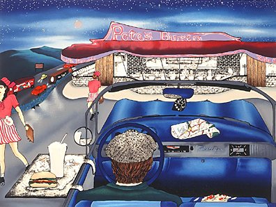 Linnea Pergola - Pete's Burger - Limited Edition Serigraph