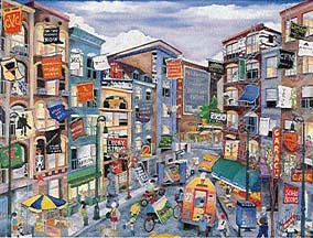 Linnea Pergola - Soho Sights - Limited Edition Serigraph