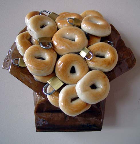Tom Pergola - Bagels And Locks - Limited Edition Acrylic Sculpture
