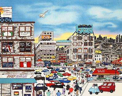 Linnea Pergola - Urban Race - Limited Edition Serigraph