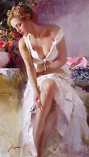 Herndon Fine Art offers authenticated Pino Daeni fine art, including rare hand-signed limited edition canvas giclées, romantic impressionist oil paintings, and original sketches.