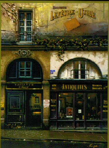 Thomas Pradzynski - Boutique Dantiquite - Limited Edition Serigraph