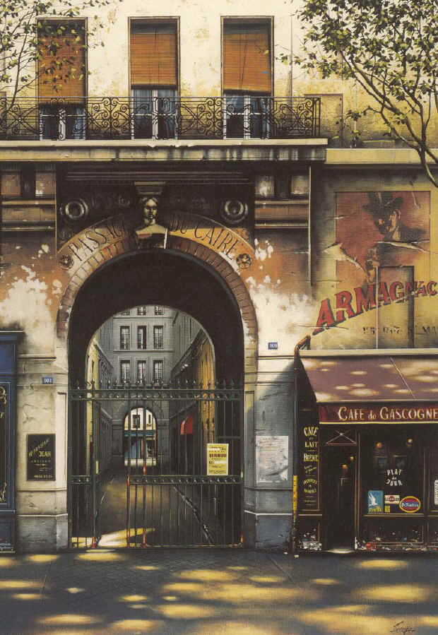 Thomas Pradzynski - Passage Du Caire - Limited Edition Serigraph