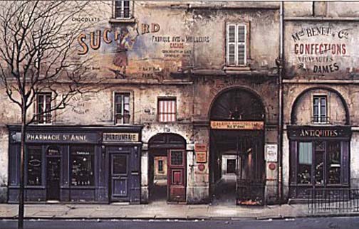 Thomas Pradzynski - Rue Ste. Anne - Limited Edition Serigraph
