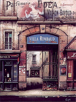 Thomas Pradzynski - Villa Rimbaud - Limited Edition Serigraph