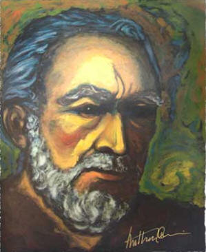 Herndon Fine Art offers authenticated Anthony Quinn fine art, including rare hand-signed limited edition lithographs, expressionist bronze sculptures, and original oil paintings.