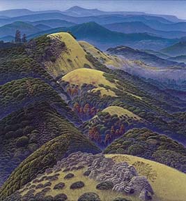 Bruce Ricker - Carmel Canyon - Limited Edition Serigraph on Canvas