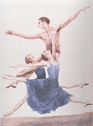 GH Rothe - Ballet in New York - Limited Edition Mezzotint