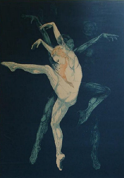 GH Rothe - Dance Bejart II - Limited Edition Mezzotint