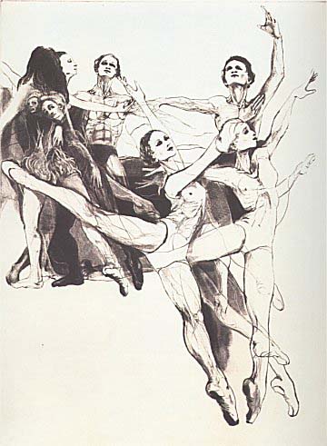 GH Rothe - Dance - Limited Edition Mezzotint