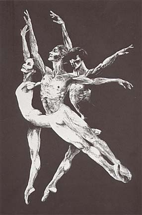 GH Rothe - Pas De Trois - Limited Edition Serigraph