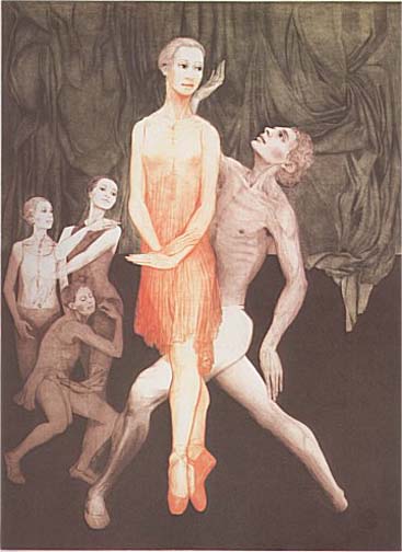 GH Rothe - Red Shoes - Limited Edition Mezzotint