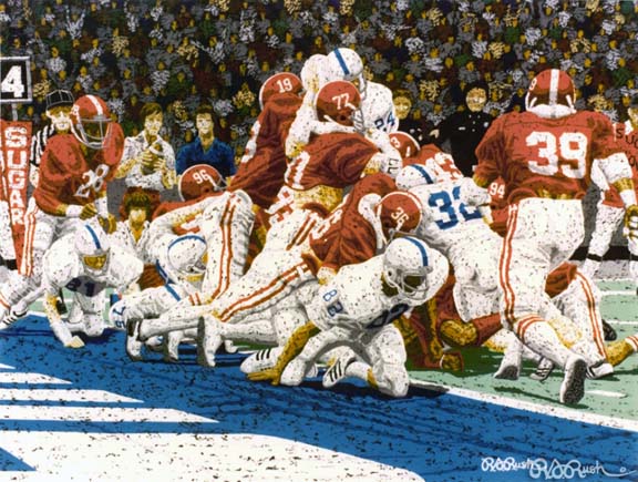 Rick Rush - Alabama: You Better Pass - Limited Edition Serigraph