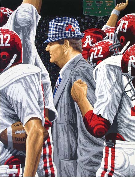 Rick Rush - Alabama: Coach Bear Bryant - Limited Edition Serigraph