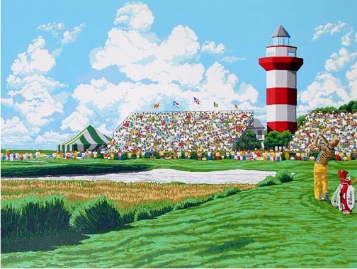Rick Rush - Hilton Head: the Heritage Classic - Limited Edition Serigraph