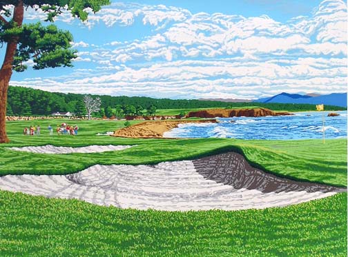 Rick Rush - Pebble Beach - Limited Edition Serigraph
