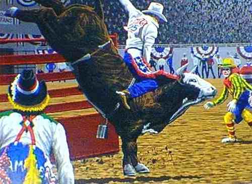 Rick Rush - Rodeo - Limited Edition Serigraph