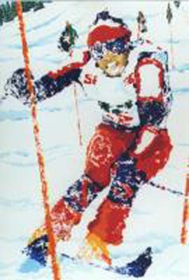 Rick Rush - Slalom - Limited Edition Serigraph