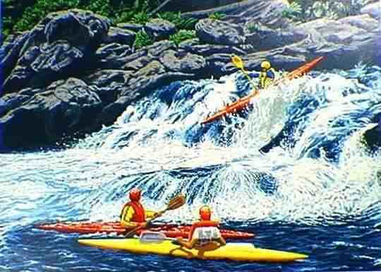 Rick Rush - Whitewater - Limited Edition Serigraph