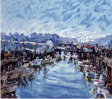 Marco Sassone - Fisherman's Wharf - Limited Edition Serigraph