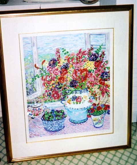 Leslie Sayour - Afternoon Tea - Limited Edition Serigraph