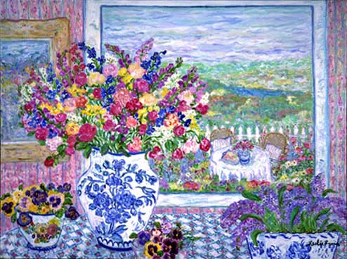 Leslie Sayour - Leslie's View - Limited Edition Serigraph