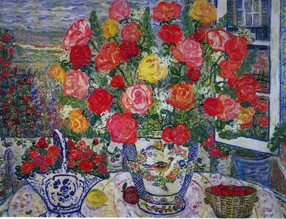 Leslie Sayour - Roses in Bloom - Limited Edition Serigraph