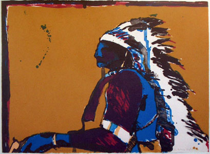 Herndon Fine Art offers authenticated Fritz Scholder fine art, including rare hand-signed limited edition lithographs, Expressionist Native American etchings, and original oil paintings.