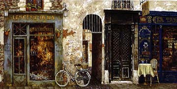 Viktor Shvaiko - La Vielle Bicyclette - Limited Edition Enhanced Canvas
